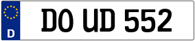 Trailer License Plate